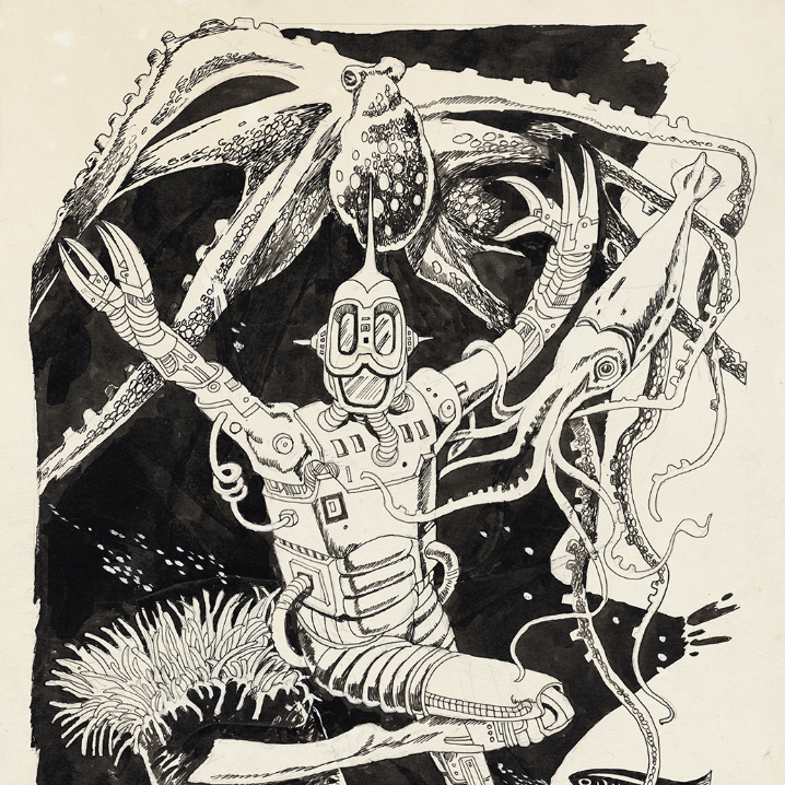 Science fiction painting