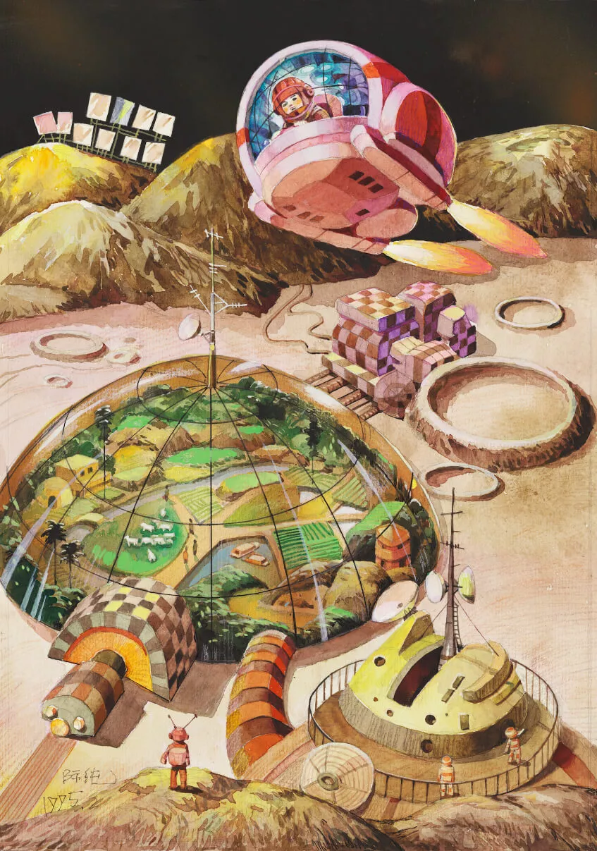 #001 Science fiction painting